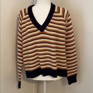 Madewell Arden V-Neck Crop Pullover Sweater